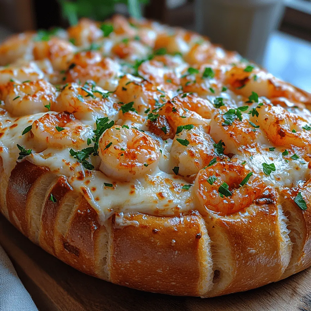 If you're looking for a show-stopping dish that combines comfort, elegance, and flavor, look no further than the Seaside Delight Stuffed Seafood Bread Bowl. This recipe is perfect for gatherings, special occasions, or family dinners, providing an impressive centerpiece that is as delightful to behold as it is to taste. Picture a golden-brown bread bowl, warm and inviting, generously filled with a rich blend of fresh seafood and creamy goodness. The melding of flavors and textures creates a dish that will not only satisfy your palate but will also spark joy and conversation among your guests.