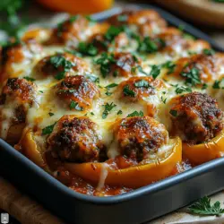 When it comes to comforting and satisfying meals, few dishes can rival the allure of a casserole. One standout in this category is the Stuffed Pepper Meatball Casserole, a delightful fusion of flavors and textures that brings together the beloved elements of stuffed peppers and hearty meatballs. This dish is not only a feast for the senses but also a family-friendly option that appeals to both children and adults alike. The combination of seasoned meatballs nestled within sweet bell peppers, all smothered in zesty marinara sauce and topped with gooey cheese, creates a symphony of flavors that’s hard to resist.