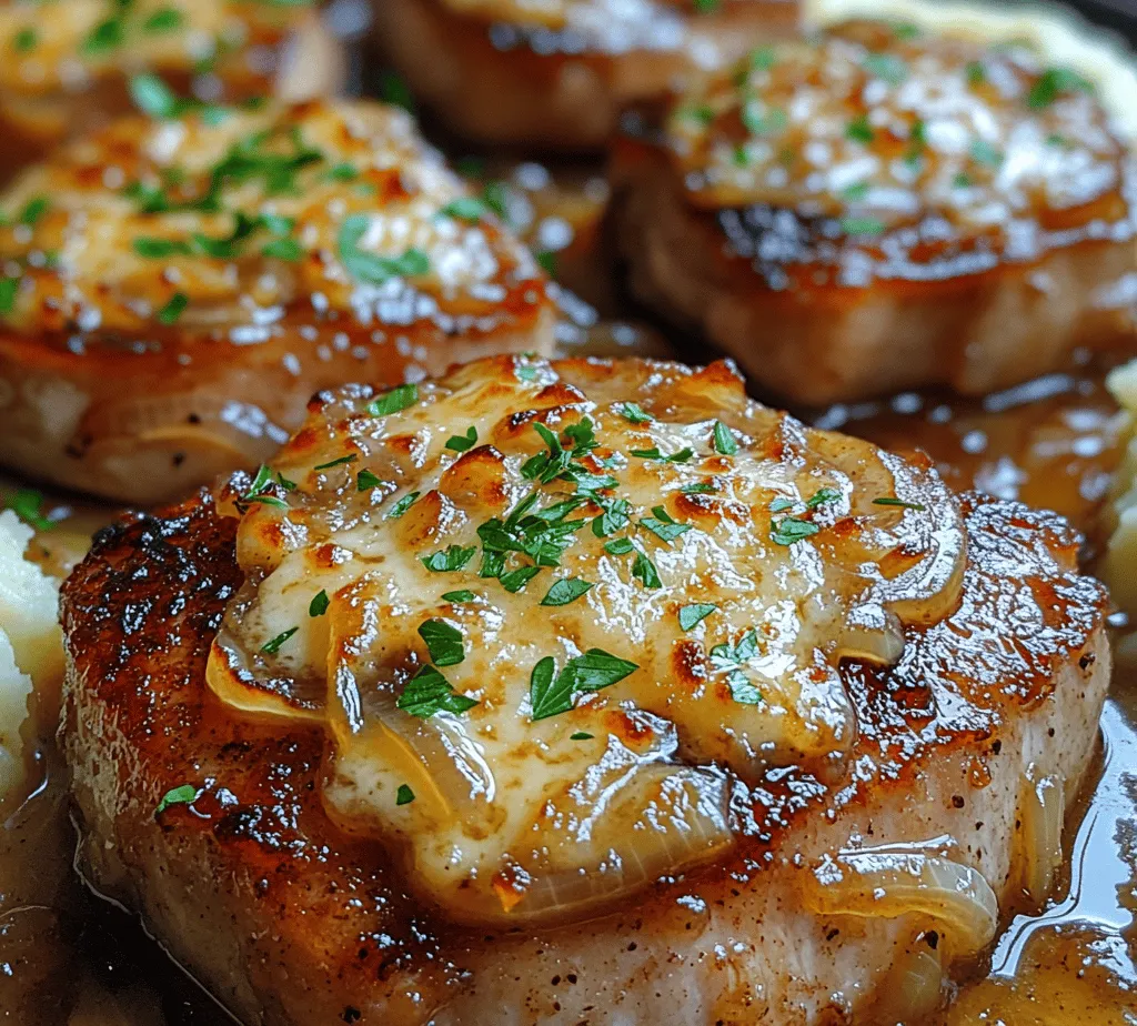 Imagine walking into your home after a long day, greeted by the mouth-watering aroma of tender pork chops simmering in a rich, savory sauce. This is the magic of the *Savory Slow Cooker French Onion Pork Chops*. This dish seamlessly blends the classic flavors of French onion soup—sweet caramelized onions, fragrant herbs, and a hint of cheese—with succulent pork chops, creating a comforting meal perfect for any occasion.