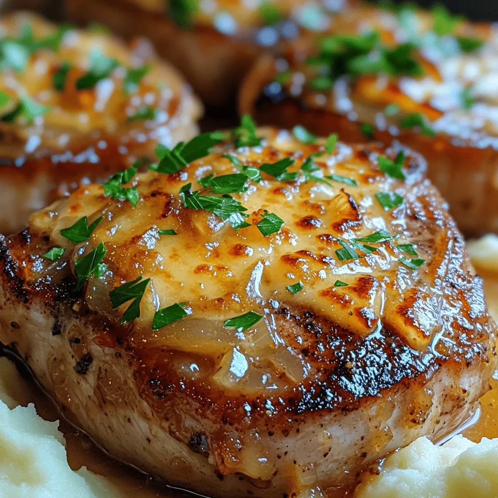 Imagine walking into your home after a long day, greeted by the mouth-watering aroma of tender pork chops simmering in a rich, savory sauce. This is the magic of the *Savory Slow Cooker French Onion Pork Chops*. This dish seamlessly blends the classic flavors of French onion soup—sweet caramelized onions, fragrant herbs, and a hint of cheese—with succulent pork chops, creating a comforting meal perfect for any occasion.