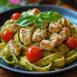 Weeknight meals can often feel like a daunting task, especially when time is limited, and hunger is high. Enter Quick and Creamy Chicken Pesto Pasta—a delightful dish that perfectly balances convenience with rich flavors, making it an ideal choice for busy evenings. This recipe promises a creamy texture and fresh, aromatic notes that can tantalize the taste buds of both novice cooks and seasoned chefs alike.