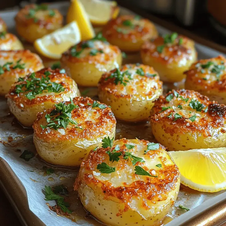 If you're in search of a side dish that is not only simple to prepare but also guaranteed to impress, look no further than Crackling Parmesan Crusted Potatoes. This recipe combines the comforting creaminess of baby potatoes with a delightful, crunchy topping that will have your taste buds dancing with joy. Whether you're planning a cozy family dinner, hosting a festive gathering, or simply looking to elevate your weeknight meals, these Parmesan-crusted potatoes are the perfect addition to any table.