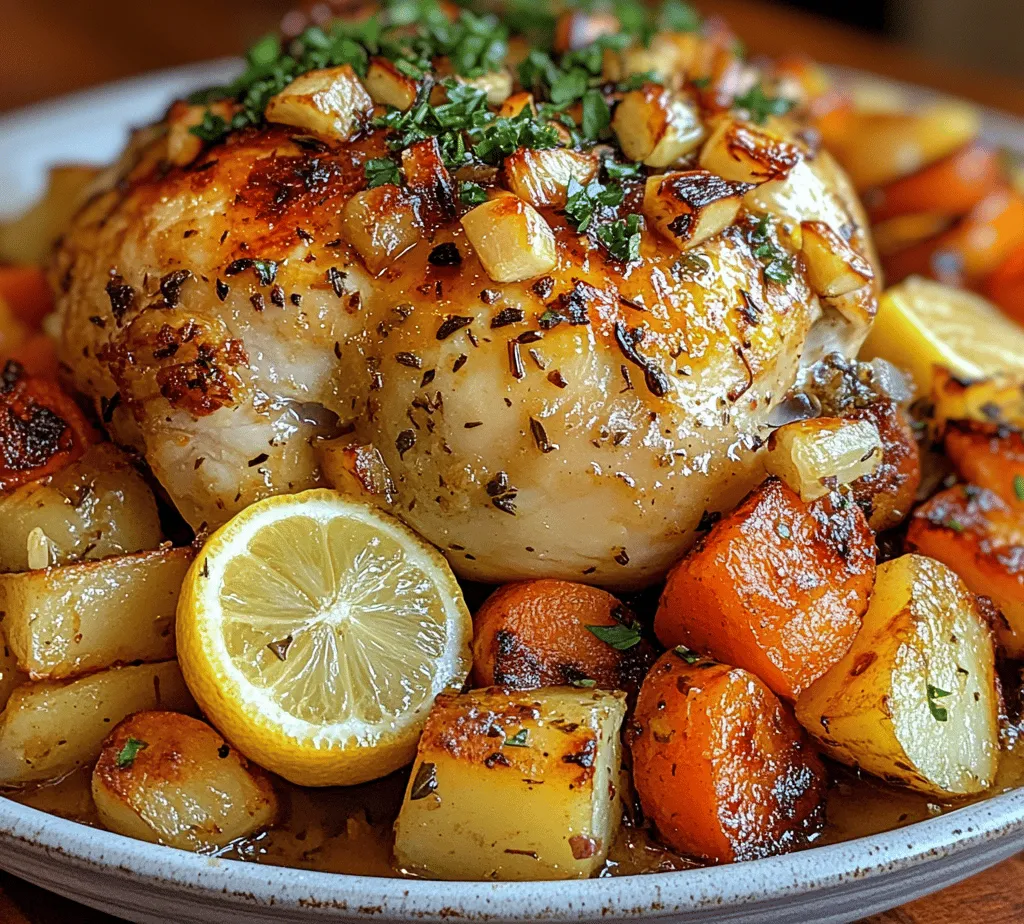 Roasted chicken is much more than just a meal; it is a beloved comfort food that brings warmth and satisfaction to any dining table. The enticing aroma that fills your kitchen as the chicken roasts is enough to whet anyone’s appetite, making it an ideal choice for family dinners, cozy gatherings, or even special occasions. What sets this Savory Garlic Herb Roasted Chicken apart is not only the traditional roasting method but also the vibrant infusion of fresh herbs and garlic, which take the flavors to a whole new level.