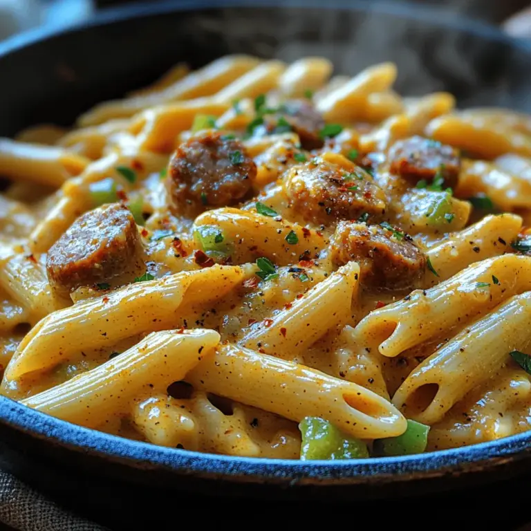 If you're looking for a dish that embodies comfort, flavor, and convenience, look no further than One-Pot Spicy Cajun Sausage Pasta. This mouthwatering recipe draws its roots from the vibrant culinary traditions of Louisiana, where Cajun cuisine thrives on bold flavors and hearty ingredients. The combination of spicy andouille sausage, creamy sauce, and perfectly cooked pasta creates a dish that is not just satisfying but also bursting with excitement in every bite.