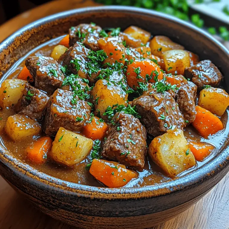 Slow cooker beef stew is more than just a dish; it’s a warm embrace on a cold day, a nostalgic reminder of home-cooked meals shared with family, and a simple yet satisfying solution for busy weeknights. This quintessential comfort food offers an abundance of flavors and textures, with tender chunks of beef mingling with hearty vegetables, all simmered to perfection in a rich, savory broth. Whether you're gathering friends for a hearty meal or seeking solace in a bowl after a long day, this beef stew recipe is your go-to choice.