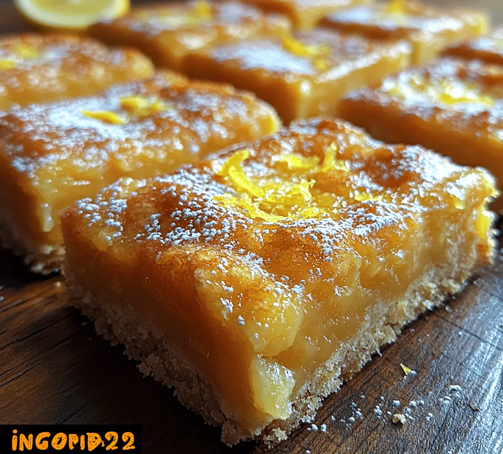 Lemon bars are a timeless classic in the world of desserts, beloved for their bright, zesty flavor and the delightful contrast between a crisp crust and a luscious filling. This recipe for Zesty Delight Lemon Bars with Buttery Shortbread Crust takes the traditional concept of lemon bars and elevates it to new heights. With the perfect balance of sweet and tart, these bars are sure to please both lemon enthusiasts and dessert lovers alike. Whether you are planning a gathering, celebrating a special occasion, or simply craving a refreshing snack, these lemon bars offer a burst of sunshine in every bite.