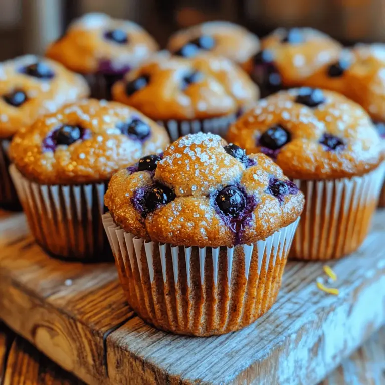 If you are looking to elevate your baking game, look no further than our Heavenly Blueberry Bliss Muffins. These muffins are a delightful fusion of sweet and tart, featuring fresh blueberries that burst with flavor in every bite. Not only are they perfect for breakfast, but they also make for a delicious snack or a light dessert option. The best part? This recipe is quick and effortless, allowing you to enjoy the comforting taste of homemade muffins without spending hours in the kitchen.