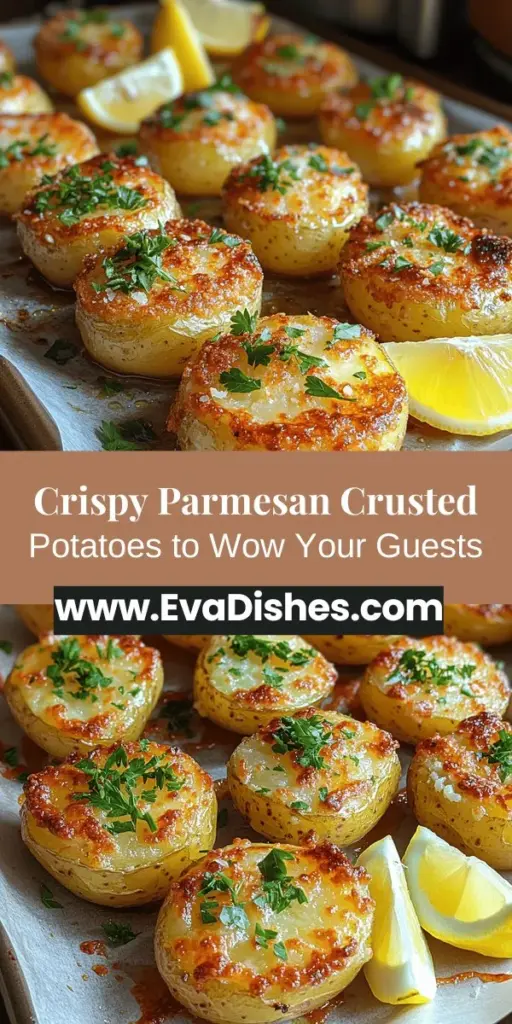 Discover the ultimate side dish with Crackling Parmesan Crusted Potatoes! This easy-to-follow recipe combines creamy baby potatoes with a crunchy topping of Parmesan cheese and panko breadcrumbs for an irresistible flavor contrast. Ideal for family dinners or celebrations, these potatoes are sure to impress. Learn essential preparation tips and techniques to achieve the perfect crispy crust, making every bite a delightful experience. Elevate your meals with this crowd-pleaser!