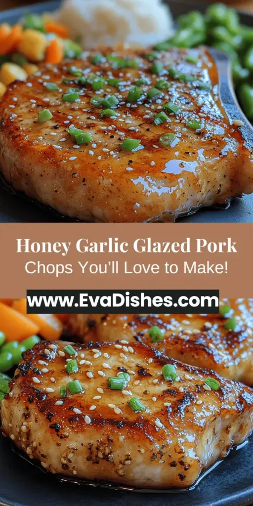 Discover the perfect weeknight dinner with honey garlic glazed pork chops! This simple yet sophisticated recipe combines the savory richness of pork with a sweet and tangy glaze featuring honey, soy sauce, and garlic. Ideal for both family meals and entertaining, these pork chops are juicy, flavorful, and easy to prepare with quality ingredients. Elevate your dinner table with a sticky glaze and a beautiful presentation that will impress your guests. Get ready to savor every bite!