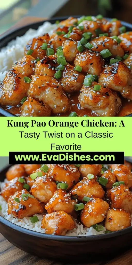 Discover the delicious fusion of flavors in Kung Pao Orange Chicken Delight, a unique take on a classic dish that combines the spicy kick of Kung Pao chicken with the refreshing zest of orange. This recipe features tender chicken thighs coated in a crispy layer, tossed in a sweet and tangy orange sauce, and finished with crunchy peanuts. Perfect for dinner parties or family meals, this vibrant dish is sure to impress everyone at your table. Follow our comprehensive guide to create this culinary masterpiece effortlessly!