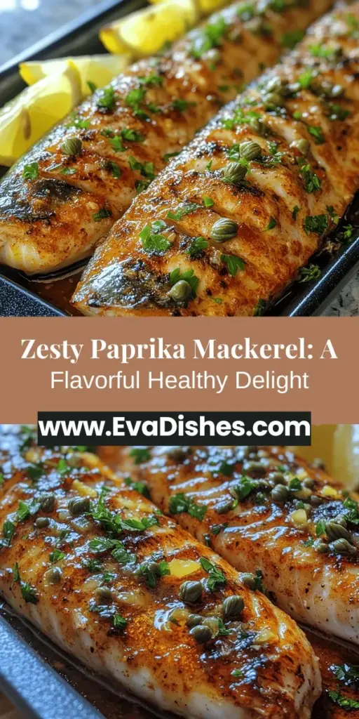 Discover the deliciousness of Paprika Roasted Mackerel with a Zesty Twist! This nutritious fish is rich in Omega-3 fatty acids and perfect for quick dinners or impressive entertaining. The blend of smoked paprika and fresh lemon brightens the dish, while easy preparation makes it accessible. With tips on selecting fresh mackerel and preparing it to perfection, you'll enjoy a meal that’s healthy, flavorful, and a treat for the senses. Try it today!