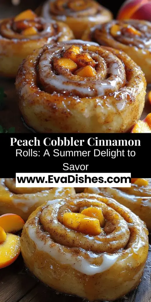 Indulge in the delightful blend of flavors with these Peach Cobbler Cinnamon Rolls! This scrumptious recipe combines soft, fluffy cinnamon rolls with the sweet and juicy essence of fresh peaches, creating a treat perfect for brunch or cozy mornings. With easy-to-follow steps for making your dough and filling, you'll evoke warm memories and create new ones as you share this delicious fusion dessert with family and friends. Experience the comforting aroma and taste that will have everyone coming back for more!