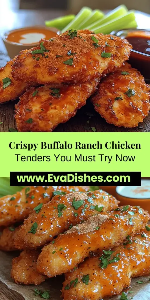 Try your hand at making crispy Buffalo ranch chicken tenders, a delicious twist on the traditional favorite! This recipe blends juicy chicken with spicy Buffalo sauce and creamy ranch seasoning, creating a perfect balance of flavor and crunch. Perfect for game day or family dinners, these tenders are sure to impress. With detailed instructions and tips for achieving that ideal crunch, you'll have everyone asking for seconds. Dive into this culinary delight and elevate your comfort food game!