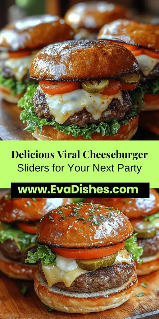 Discover the ultimate crowd-pleaser with these Viral Cheeseburger Sliders! Perfect for parties, game days, or family dinners, these bite-sized delights feature juicy beef patties topped with melty cheese and customizable toppings. The sliders combine comfort and fun, making them ideal for sharing. With a comprehensive guide to ingredients, cooking tips, and serving ideas, you’ll learn how to create the perfect bite-sized burgers that are sure to impress your guests!