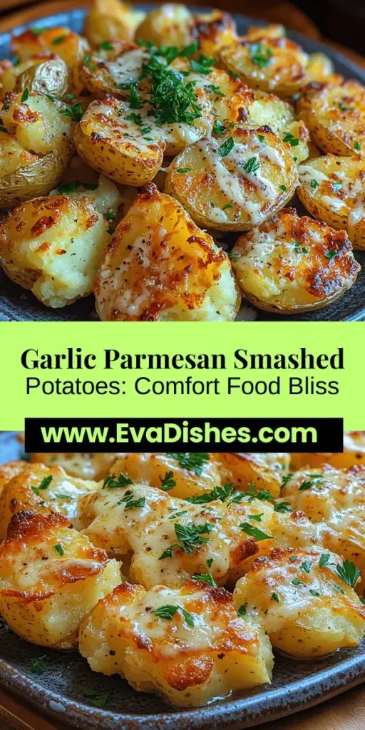 Discover the ultimate comfort food with roasted garlic Parmesan smashed potatoes! This dish combines tender baby potatoes with the rich flavors of roasted garlic and aged Parmesan, creating a deliciously creamy and crispy side. Perfect for any meal, these smashed potatoes are easy to prepare and allow for creative variations. With a few simple ingredients and straightforward techniques, you can elevate your dining experience and impress your guests. Enjoy this warm, satisfying side that pairs beautifully with any main dish!