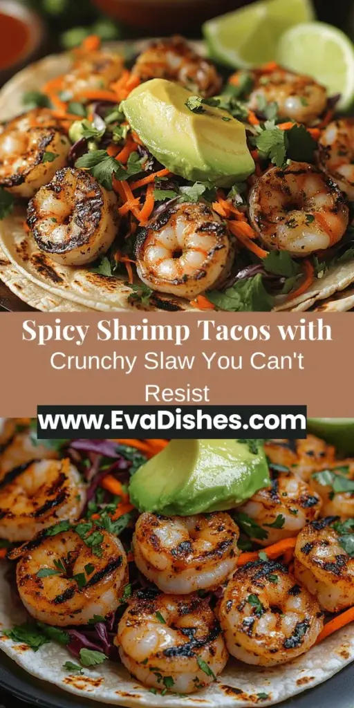 Discover the ultimate recipe for Spicy Shrimp Tacos with Crunchy Cabbage Slaw, perfect for seafood lovers and taco enthusiasts alike! This dish features tender, marinated shrimp paired with a refreshing slaw and warm tortillas, offering a delicious blend of flavors and textures. Ideal for casual dinners or festive gatherings, these tacos are versatile and easy to prepare. Impress family and friends with this delightful meal that is sure to leave everyone craving more!