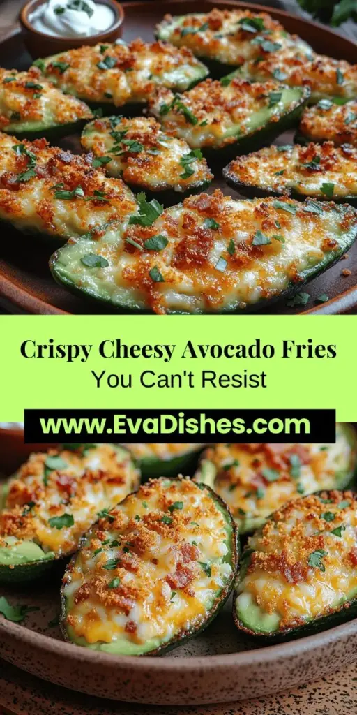 Discover the delicious world of Crunchy Cheesy Loaded Avocado Fries! These unique snacks feature a crispy coating that gives way to a creamy, rich avocado center, making them a guilt-free alternative to traditional fries. Packed with nutrients, they can be easily customized with your favorite toppings and seasonings. Follow our simple recipe to create this versatile treat perfect for parties, snacks, or any occasion. Join the avocado craze and impress your guests with this mouthwatering dish!