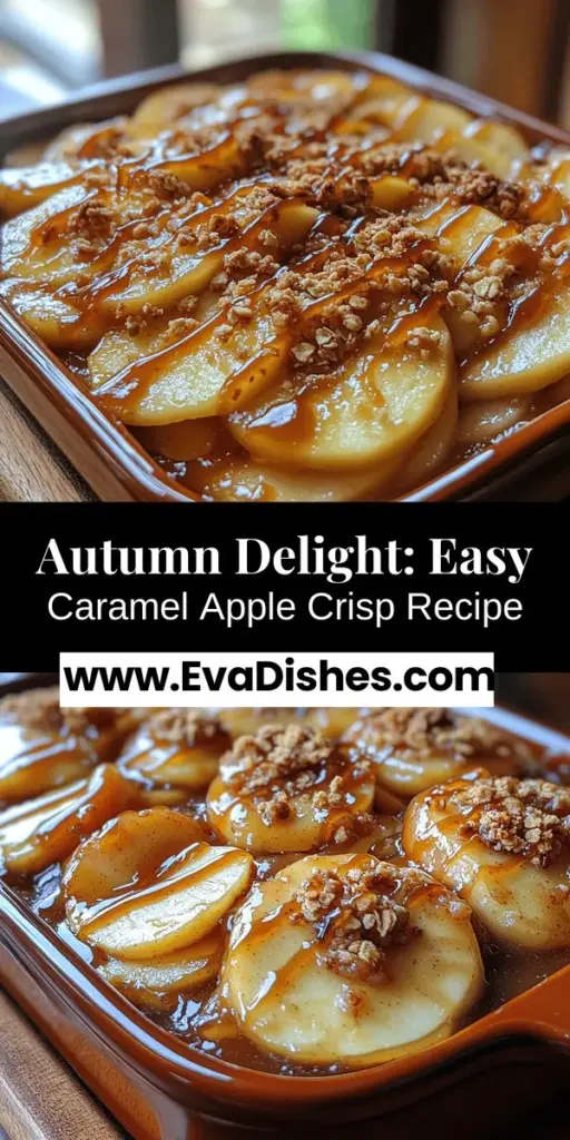 Indulge in the flavors of fall with this Heavenly Caramel Apple Crisp recipe! Perfectly baked Granny Smith apples are layered with rich caramel and topped with a buttery, crispy mixture of oats, nuts, and spices like cinnamon and nutmeg. This delightful dessert not only warms the soul but also brings family and friends together during cozy gatherings. Serve it warm with a scoop of vanilla ice cream for a treat that’s sure to become a cherished favorite.