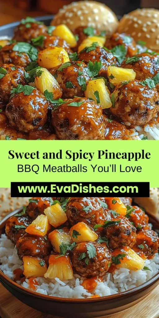 Discover the mouthwatering flavors of Sweet & Spicy Pineapple BBQ Meatballs with this easy-to-follow recipe. Perfect for family dinners or gatherings, these delightful meatballs combine savory meat with a sweet and spicy sauce made from crushed pineapple and chili sauce. Packed with nutrients from fresh ingredients, they offer a delicious twist that can impress any guest. Follow our guide for step-by-step instructions and serving suggestions to make this dish a new favorite in your home.