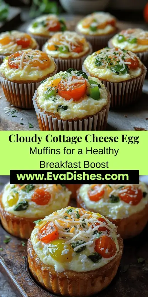 Discover the delightful sweetness of Cloudy Cottage Cheese Egg Muffins, the perfect healthy breakfast option! These fluffy, protein-packed muffins combine creamy cottage cheese with a mix of fresh vegetables like spinach, bell peppers, and tomatoes for a nutritious start to your day. Easy to prepare and ideal for meal prep, they make busy mornings hassle-free. Enjoy them warm or at room temperature, and customize your flavors for a deliciously versatile treat!