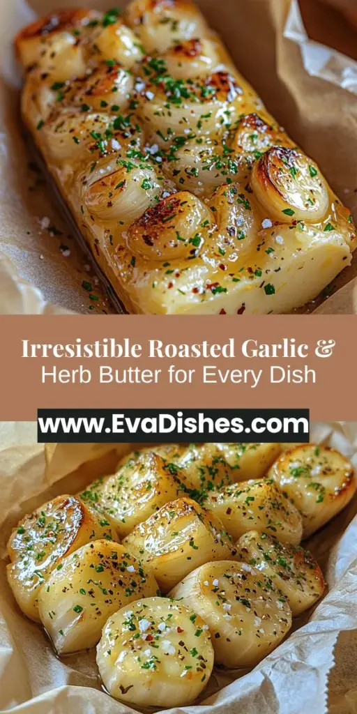 Discover the flavorful world of Roasted Garlic & Herb Butter, a versatile culinary delight that transforms everyday meals into extraordinary dishes. This easy recipe combines sweet roasted garlic and fresh herbs, perfect for spreading on warm bread, melting over grilled vegetables, or enhancing pasta. Enjoy the rich, aromatic blend while benefiting from garlic's immune-boosting properties. Elevate your cooking with this simple yet delicious addition to your kitchen!