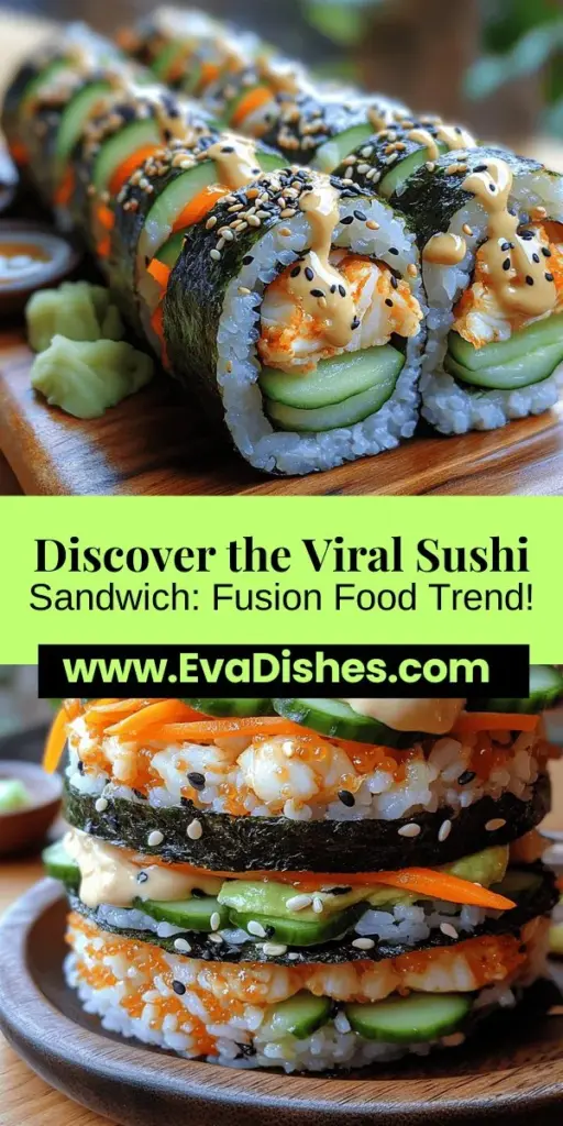 Discover the Viral Sushi Sandwich, a fresh and convenient twist on traditional sushi that's become a social media sensation. This creative handheld meal combines sushi rice, vibrant vegetables, and your choice of protein, all wrapped in savory nori. Dive into a step-by-step guide that covers everything from cooking the perfect sushi rice to assembling your sandwich and adding flavorful condiments. Perfect for lunch or an impressive culinary experience, this sushi sandwich is sure to delight food lovers everywhere.