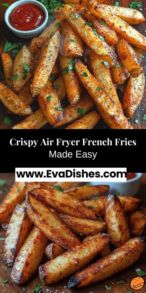 Discover the secret to making perfectly crispy air fryer French fries with this easy recipe! You’ll learn about the best potatoes, seasoning techniques, and preparation steps to achieve that golden, crispy texture without the guilt. Say goodbye to soggy fries and hello to a healthy version everyone will love. Whether for a snack or side dish, elevate your fry game and enjoy customizing flavors to suit your taste. Make your next meal a hit with homemade air fryer fries!