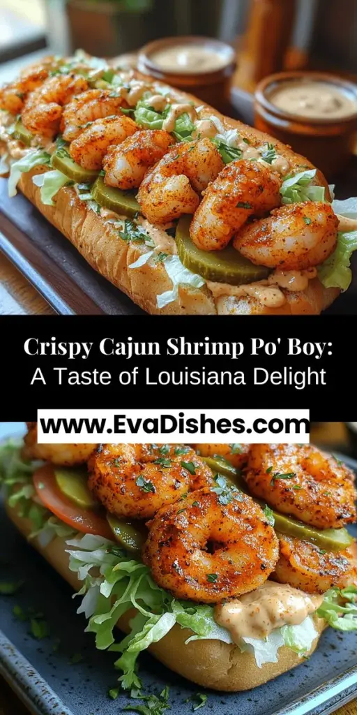 Discover the mouthwatering world of the Crispy Cajun Shrimp Po’ Boy, a classic Louisiana sandwich that combines perfectly fried shrimp with zesty remoulade sauce and fresh toppings. This dish boasts a delightful crunch and a harmonious blend of flavors, making it ideal for lunch or dinner. Learn about its rich history, essential ingredients, and step-by-step instructions to create your own version at home. Experience the essence of New Orleans cuisine with each delicious bite!