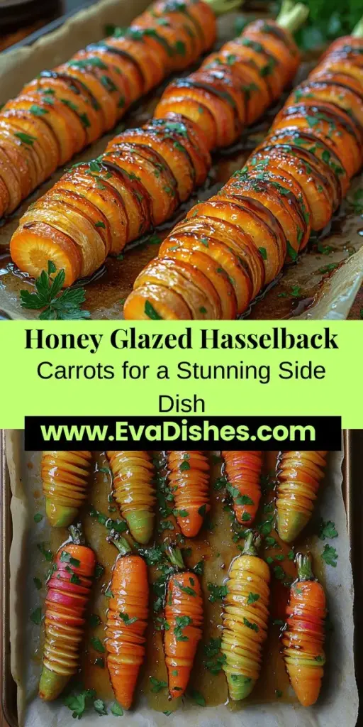 Discover the delightful recipe for Honey Glazed Hasselback Carrots, a visually stunning side dish perfect for any occasion. This elegant preparation method enhances the natural sweetness of fresh carrots, showcasing vibrant colors while delivering rich flavors thanks to a luscious honey and butter glaze. These tender carrots make a nutritious complement to a wide range of main courses. Impress your family and friends with this easy and nutritious dish that’s sure to become a favorite at your dining table.