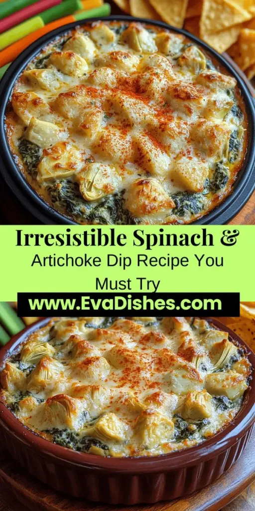 Dive into the delicious world of The Ultimate Spinach & Artichoke Dip, a perfect appetizer for any occasion! This recipe combines fresh spinach, tender artichokes, and a blend of creamy cheeses to create a rich, comforting dish that friends and family will love. Ideal for game day, casual gatherings, or cozy nights in, this dip is easy to make and pairs beautifully with tortilla chips, vegetable sticks, or toasted bread. Discover how to impress your guests with this mouthwatering crowd-pleaser!