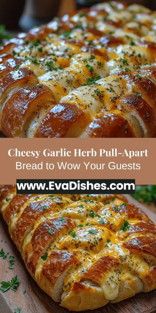 Cheesy Garlic Herb Pull-Apart Bread is the ultimate comfort food that combines gooey cheese, aromatic garlic, and flavorful herbs, making it a hit at any gathering. Perfect as an appetizer or side dish, this recipe is easy to follow and transforms simple ingredients into a crowd-pleaser. Discover how to create this delightful bread with step-by-step instructions and tips for maximum cheesy goodness. Join friends and family in tearing off warm, cheesy pieces that are sure to impress!