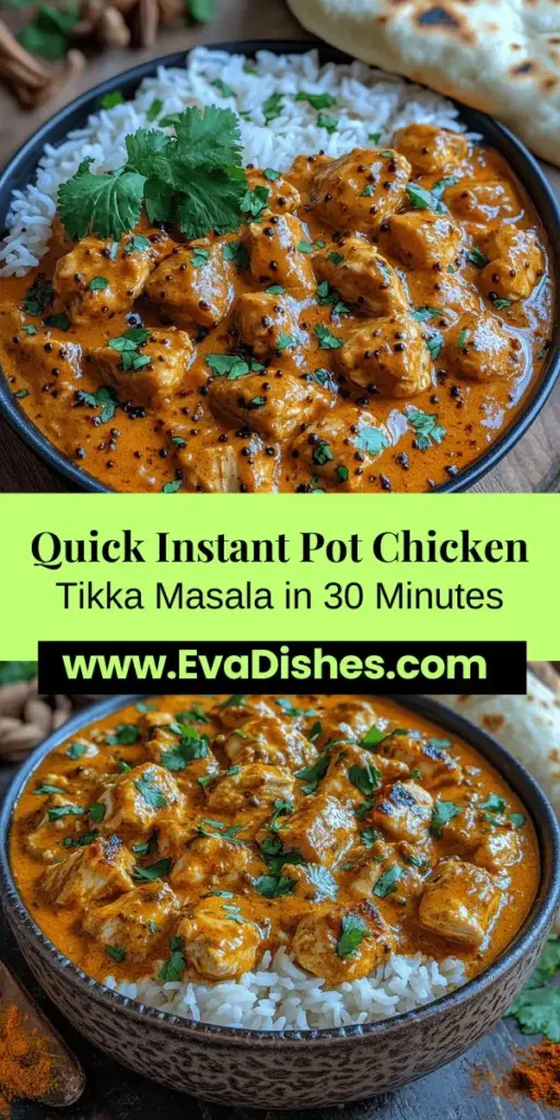 Embark on a flavorful culinary journey with Instant Pot Chicken Tikka Masala, a beloved dish that combines marinated chicken in a creamy tomato sauce. This quick recipe transforms traditional cooking methods into a time-saving delight, perfect for busy weeknights. With aromatic spices and easy-to-follow steps, you can impress family and friends with gourmet flavors at home. Discover the rich history of this dish and bring a taste of India to your table in just minutes!