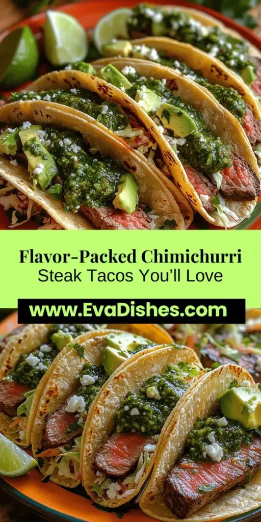 Discover the vibrant world of Chimichurri Steak Tacos! This delicious dish combines juicy steak marinated to perfection with a zesty, herb-filled chimichurri sauce. Perfect for gatherings or quick weeknight meals, these tacos are a flavor explosion that celebrates Latin cuisine. Learn the best cuts for steak, how to marinate, and techniques for cooking that ensure tenderness. Elevate your dinner with this mouthwatering recipe that will delight your taste buds!