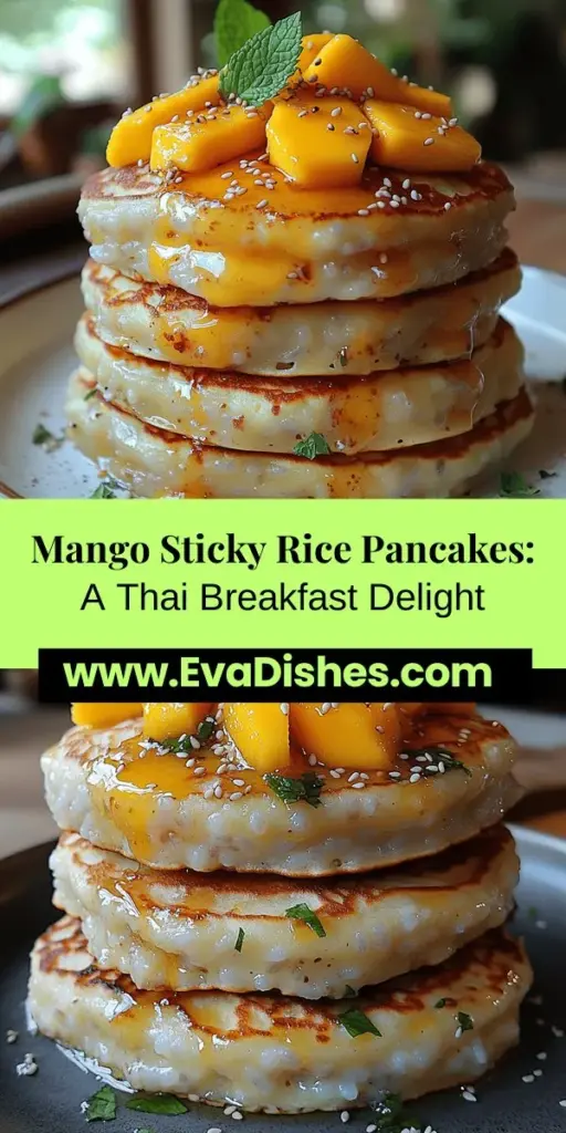 Discover the delicious fusion of traditional Thai dessert and breakfast with Mango Sticky Rice Pancakes! This unique recipe blends soft, fluffy pancakes made with glutinous rice flour and creamy coconut milk, topped with juicy, ripe mango. Perfect for any meal, these pancakes not only celebrate the beloved flavors of mango sticky rice but also offer a delightful twist for your family and friends. Experience a taste of Thailand from the comfort of your home!