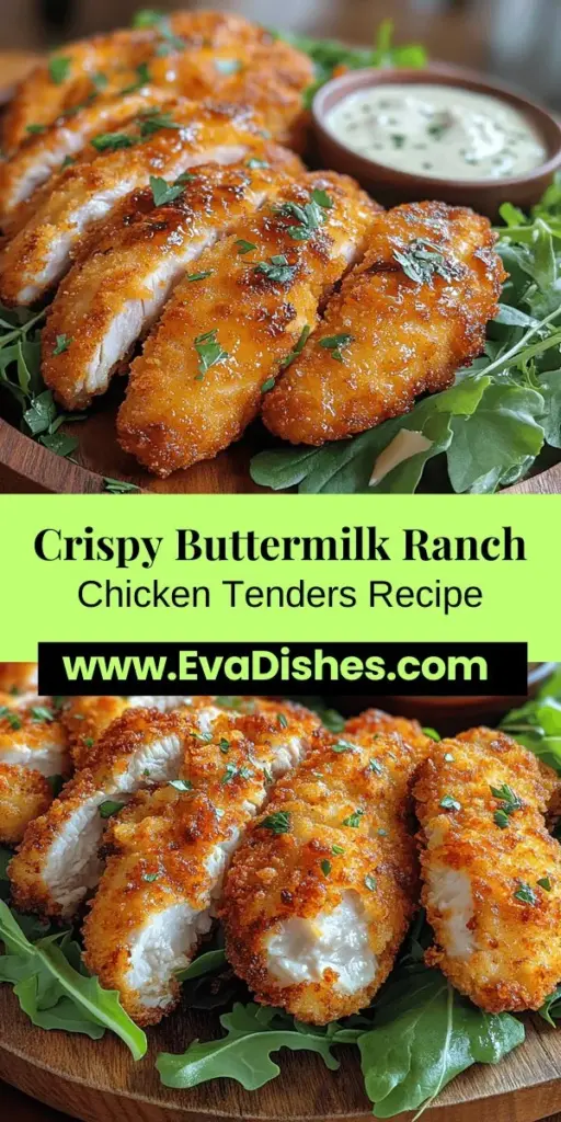 Experience the ultimate comfort food with Buttermilk Ranch Chicken Tenders! This recipe transforms tender chicken into crispy, flavorful bites by marinating them in a zesty buttermilk mixture. The combination of garlic, onion powder, smoked paprika, and herbs creates a mouthwatering flavor profile. Perfect for any occasion, these tenders are great as a main dish or appetizer. Discover how to achieve that golden crunch with our easy-to-follow guide and elevate your dinner or party menu!