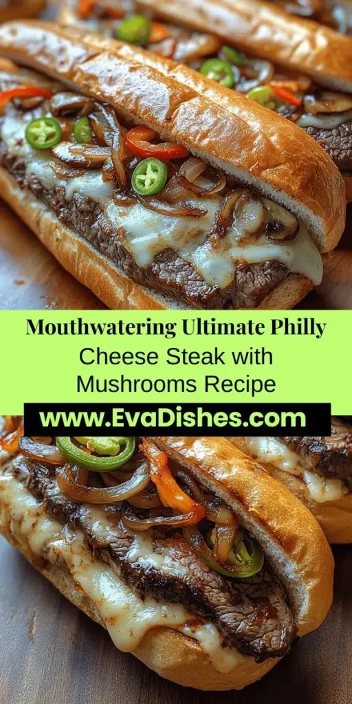 Discover the ultimate twist on a classic favorite with this Philly Cheese Steak Sandwich enhanced by the earthy flavors of cremini mushrooms. From thinly sliced ribeye steak to gooey provolone cheese, this recipe is all about comfort and tradition. Learn how to perfectly caramelize onions, cook the mushrooms, and melt the cheese for a truly satisfying meal. Perfect for game day or a hearty lunch, this sandwich promises to impress with every mouthful.