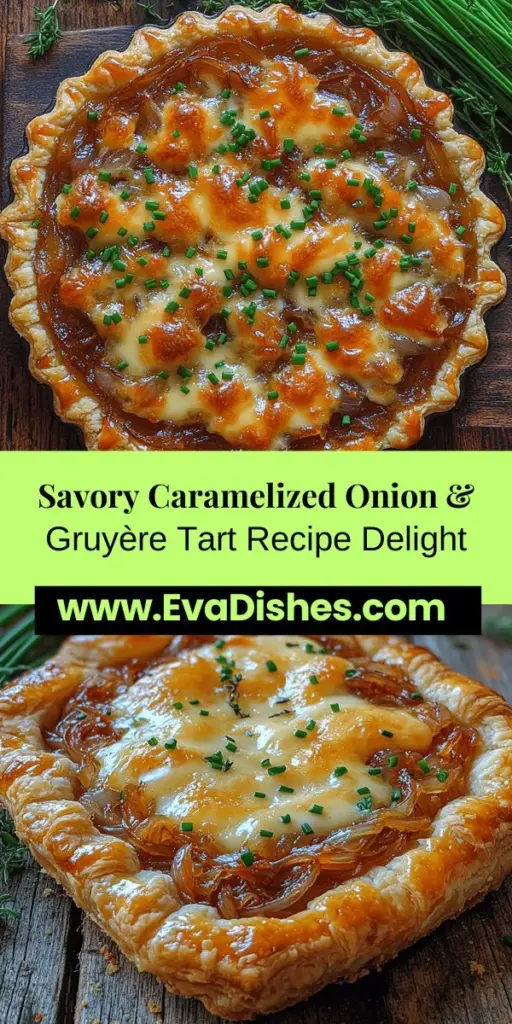 Discover the delicious Caramelized Onion & Gruyère Tart, a savory delight that combines rich flavors with a flaky, buttery crust. Perfect for brunch or as a stunning centerpiece at gatherings, this versatile tart features sweet caramelized onions and creamy Gruyère cheese, making it a crowd-pleaser. Get creative by adding seasonal veggies or swapping ingredients to suit your taste. Pair it with a salad and a glass of wine for a sophisticated meal everyone will love!