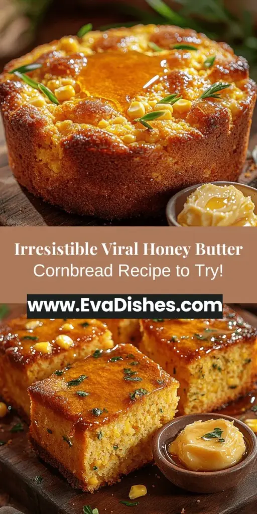 Discover the delightful twist on a classic with this Viral Honey Butter Cornbread recipe. Combining the comforting, crumbly texture of traditional cornbread with the rich sweetness of honey butter, this dish brings together the best of both worlds. Perfect as a side for chili or enjoyed on its own, this easy-to-follow recipe captures the hearts of food lovers everywhere. Elevate your meals with this scrumptious, share-worthy treat that promises to leave everyone wanting more.