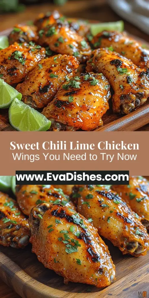 Discover the ultimate crowd-pleaser with this Sweet Chili Lime Chicken Wings recipe. Marrying sweet chili sauce with zesty lime, these wings offer a perfect blend of flavors that will tantalize your taste buds. Ideal for game days, barbecues, or family dinners, they are easy to make and incredibly satisfying. Learn how to prepare, marinate, and bake these delectable wings for a crispy finish. Serve them with vibrant garnishes and tempting dips for an unforgettable meal.