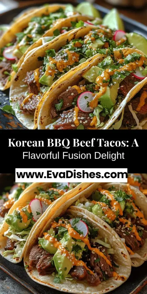 Discover the delicious fusion of flavors with Korean BBQ Beef Tacos! This mouthwatering dish combines marinated, grilled beef with crisp vegetables, creamy avocado, and a spicy cream sauce, all wrapped in warm tortillas. Perfect for gatherings or a cozy night in, these tacos showcase the best of Korean and Mexican cuisine. Follow our step-by-step guide to create a tantalizing meal that’s sure to impress friends and family. Dive into the world of flavors and impress your taste buds!