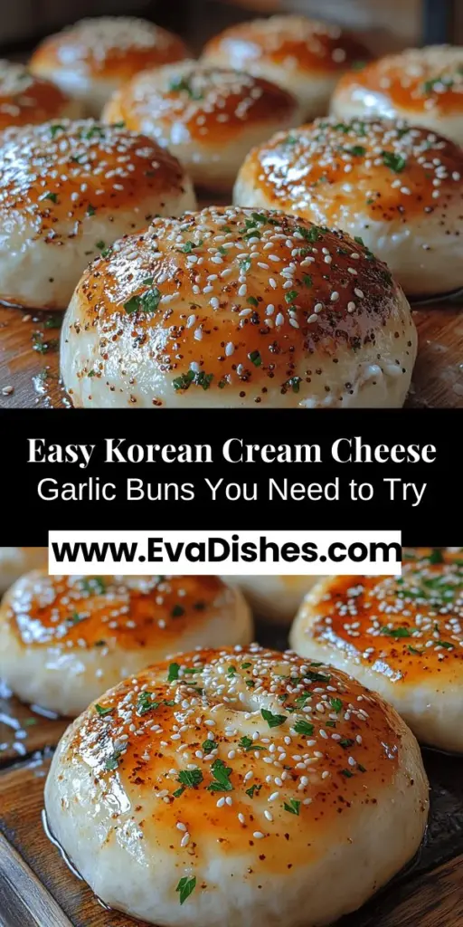 Dive into the world of Korean Cream Cheese Garlic Buns with this easy-to-follow recipe. These fluffy, savory delights blend creamy cream cheese and aromatic garlic in a soft dough, making them perfect for snacks, appetizers, or breakfast. Originating from South Korea's street food culture, these buns offer a unique fusion of flavors that will impress anyone. Follow our step-by-step guide to create these irresistible treats at home! Enjoy the warm, comforting flavors that bring a taste of Korea to your kitchen.