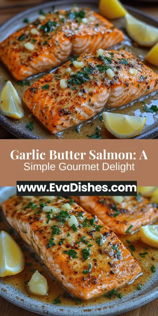 Discover the irresistible flavors of Garlic Butter Salmon Delight, a simple yet gourmet dish that's perfect for any dinner occasion. With fresh salmon fillets, rich garlic butter, and a splash of lemon, this recipe combines health and taste effortlessly. Easy to prepare, it’s ideal for busy weeknights or special gatherings. Learn about the benefits of salmon, tips for perfect cooking, and creative side dish ideas that will elevate your dining experience. Enjoy this delightful journey into a flavorful world of salmon!