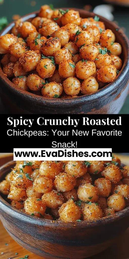 Discover the health revolution of Spicy Crunchy Roasted Chickpeas, a deliciously nutritious snack perfect for any occasion! Packed with protein, fiber, and essential vitamins, these roasted chickpeas replace traditional unhealthy snacks with a crunchy, flavor-packed alternative. Follow a simple recipe that allows for endless flavor adjustments, whether you prefer them spicy or savory. Enjoy them as a standalone treat, on top of salads, or mixed in grain bowls for a satisfying, guilt-free bite. Create your own healthier snacking experience today!