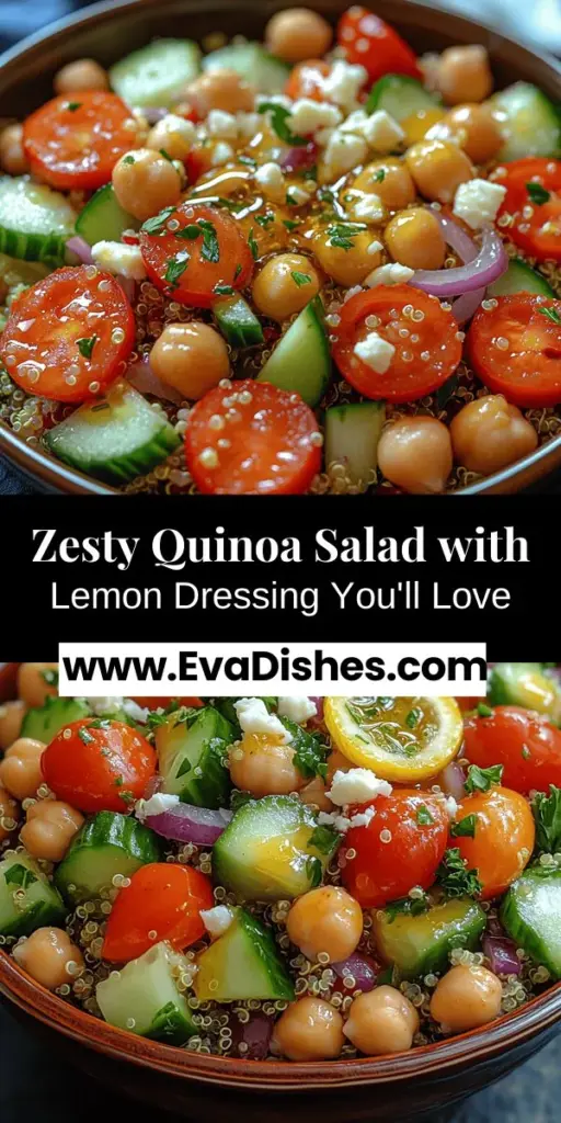 Discover the vibrant and nutritious Zesty Quinoa Power Salad with Lemon Dressing, the perfect solution for healthy eating made simple. Packed with flavor and essential nutrients, this salad is ideal for busy lifestyles or anyone wanting to boost their diet with wholesome ingredients. This article walks you through crafting this colorful dish, highlighting the benefits of quinoa, fresh veggies, and a tangy dressing. Enjoy a delicious meal that supports your health and satisfies your cravings!