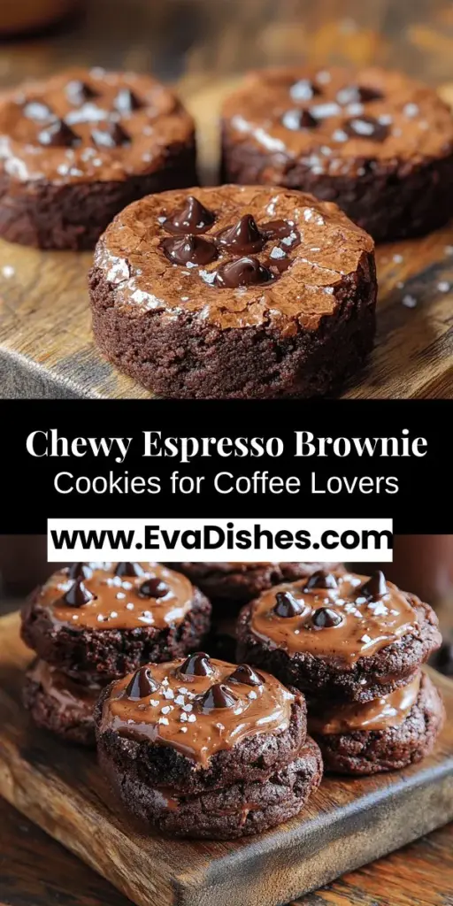 Dive into the world of Chewy Espresso Brownie Cookies, a dream treat for coffee and dessert lovers! These cookies combine the rich flavors of chocolate with bold espresso for a delightful bite. Easy to make with simple ingredients, they promise a chewy texture and a heavenly aroma. Perfect for any occasion, these cookies will impress family and friends alike. Explore the joys of baking and savor the perfect blend of coffee and chocolate in every delicious bite.