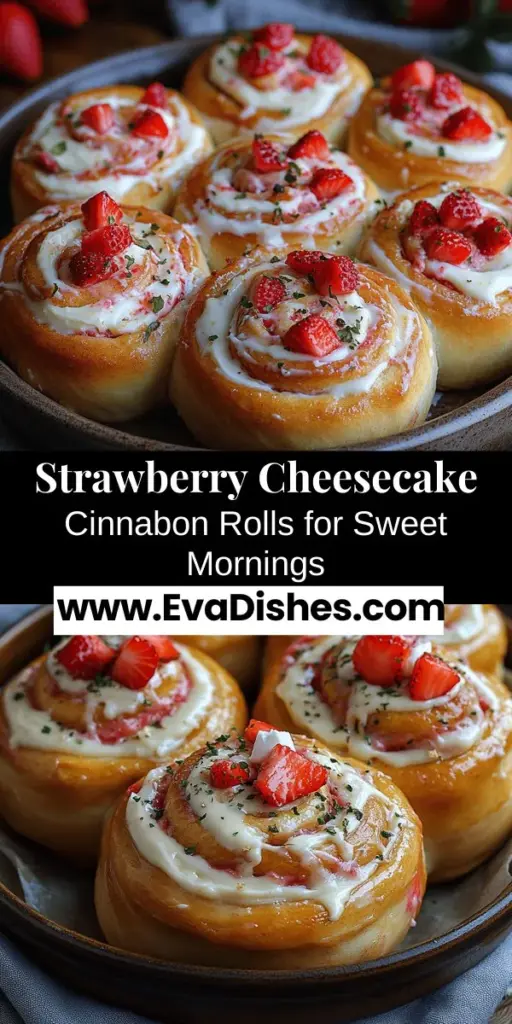 Wake up to a delightful twist on a classic with Strawberry Cheesecake Cinnabon Rolls. This recipe blends fluffy cinnamon rolls with rich cheesecake filling and fresh strawberries, making each bite a perfect balance of sweetness and creamy texture. Ideal for spring and summer gatherings, these rolls not only satisfy your taste buds but also serve as a beautiful centerpiece for any brunch or dessert table. Enjoy the comfort of freshly baked treats with a gourmet touch!