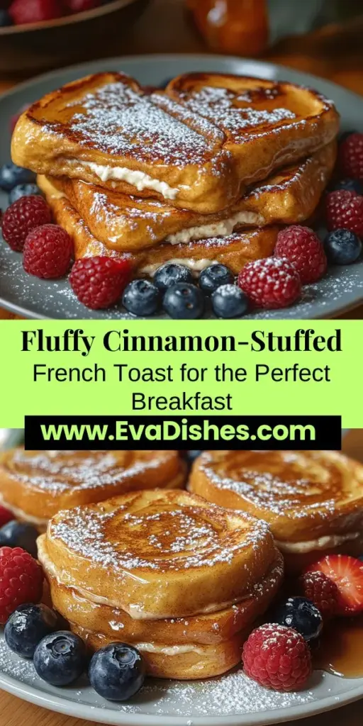 Elevate your breakfast with fluffy cinnamon-stuffed stovetop French toast! This delightful twist on a classic combines rich, buttery brioche or challah with a creamy cinnamon cream cheese filling, creating a warm, indulgent morning treat. With simple ingredients and easy steps, you'll enjoy a light and airy texture that’s perfect for cozy brunches. Serve with fresh berries, maple syrup, or a dusting of powdered sugar for an extra touch of sweetness. Make every morning special!