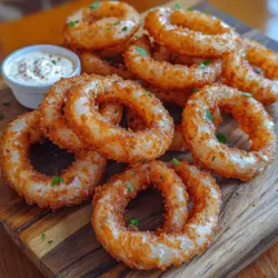 Onion rings have long held a cherished place in the hearts of snack lovers and food enthusiasts alike. Their delightful crunch, combined with the sweet, tender onion inside, makes them an irresistible treat. Whether served as a side dish at a barbecue, a topping for burgers, or simply enjoyed on their own, onion rings are a popular choice for many. Among the myriad of ways to prepare this classic snack, the crispy beer-battered variant stands out as a favorite for its unique flavor profile and crunchy texture.