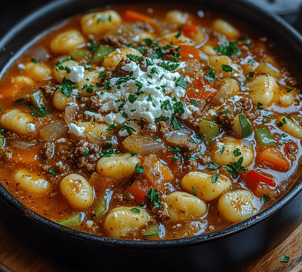 In today's fast-paced world, finding time to prepare a wholesome meal can often feel like a daunting task. However, the allure of one-pot meals lies in their simplicity and the satisfaction they bring to the dinner table. These meals allow home cooks to create delicious, hearty dishes without the complexity of multiple pans and lengthy clean-up processes. Among the myriad of one-pot recipes, the Comforting One Pot Gnocchi with Meat & Feta stands out not only for its ease of preparation but also for its rich flavors and delightful texture.