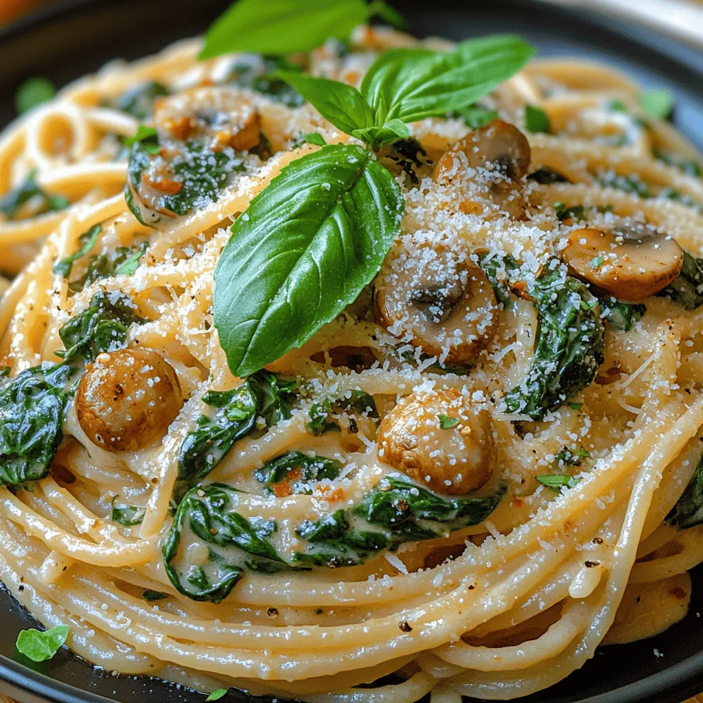 Are you on the lookout for a quick and delicious meal that doesn’t compromise on taste or nutrition? Look no further than the Savory Spinach & Mushroom Pasta Delight. This delightful dish combines the earthy flavors of mushrooms with the vibrant, fresh taste of spinach, all enveloped in a creamy sauce that is sure to please even the pickiest of eaters. Whether it's a busy weeknight dinner or a leisurely weekend meal, this pasta recipe is perfect for any occasion.